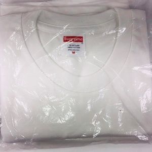 supreme liquid tee white